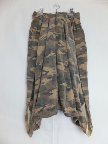 COMME des GARCONS コムデギャルソン 迷彩コーデュロイサルエルパンツ