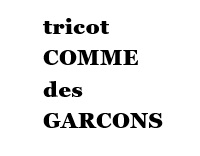 tricot COMME des GARCONS