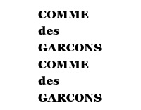 COMME des GARCONS COMME des GARCONS